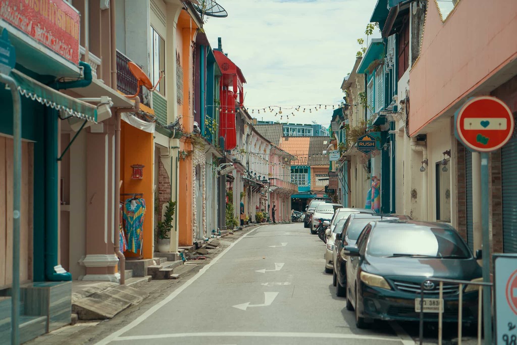 ถนนคนเดิน หลาดใหญ่ ตอนกลางวัน