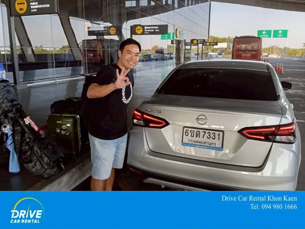 ลูกค้ามารับรถเช่าขอนแก่น ที่ Drive Car Rental