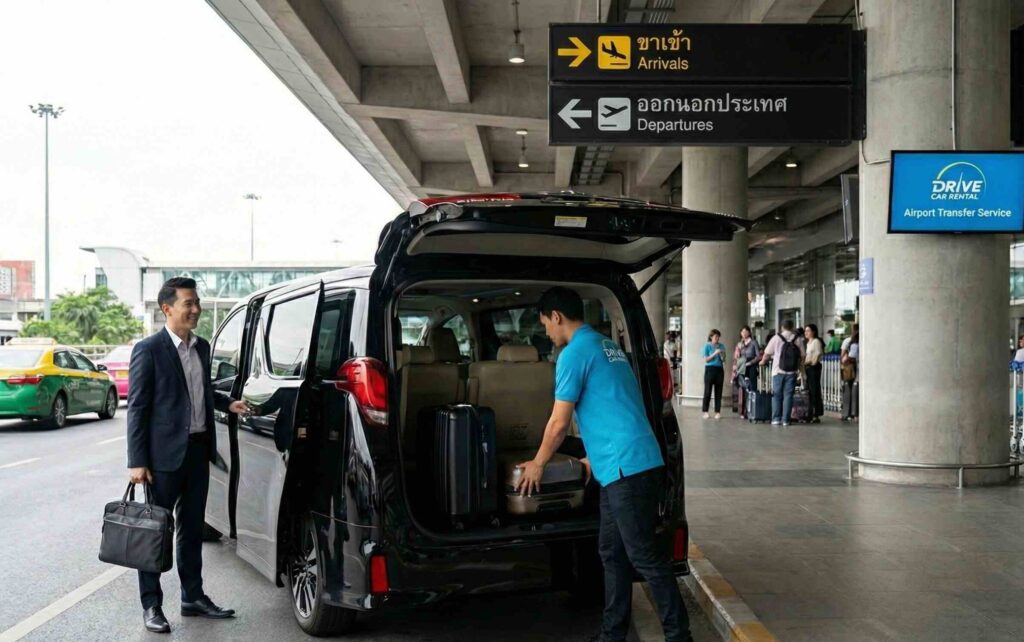เช่ารถรับส่งสนามบิน กับ Drive Car Rental